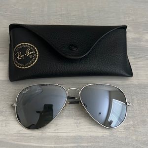 Silver Ray Ban Aviators